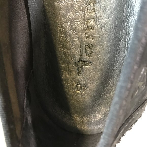 Tamaris Black Genuine Leather Flats with Touch Fit Comfort insole sz 40/9-9.5 - Picture 7 of 9